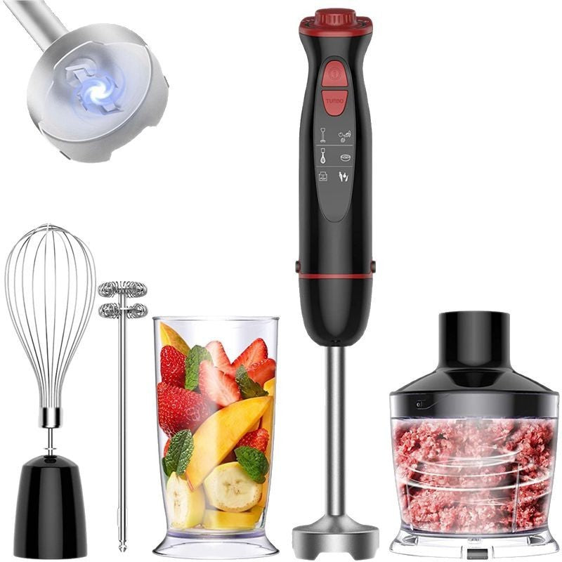 4-in-1 Electric Hand Blender Set – Whisk, Chopper, Mixer & Milk Frother