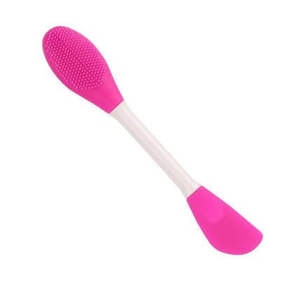 Double-Ended Silicone Face Mask Brush – Soft Applicator & Toning Stick