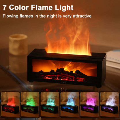 Flame Aromatherapy Machine – 3D Fire Effect Essential Oil Diffuser & Humidifier