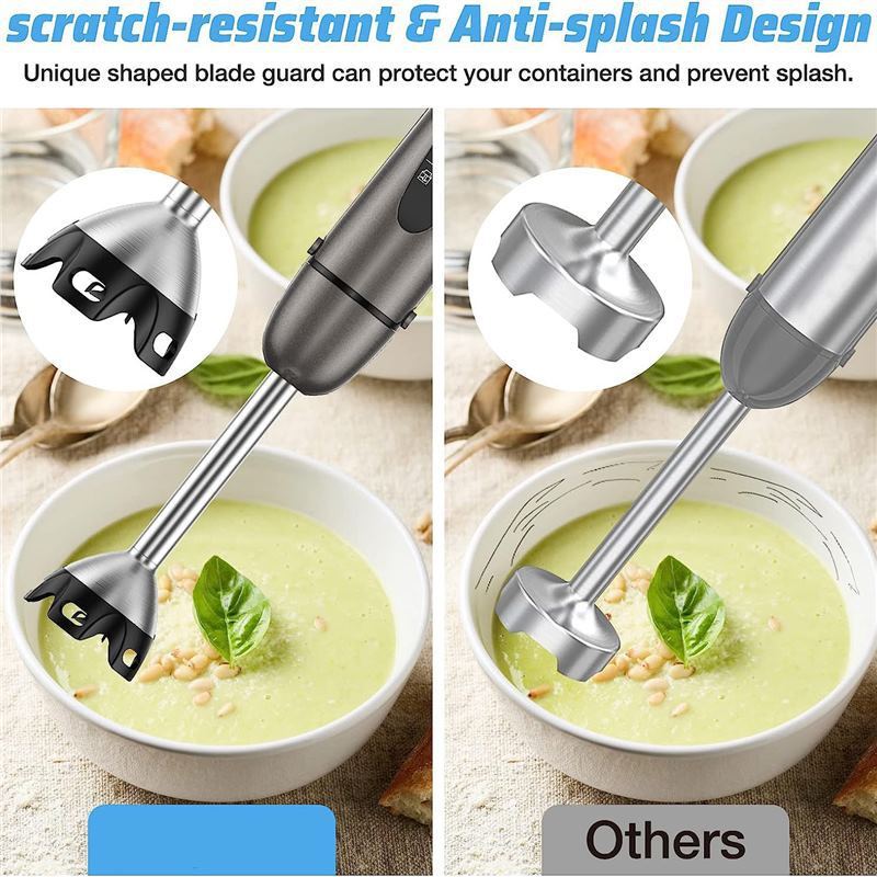 4-in-1 Electric Hand Blender Set – Whisk, Chopper, Mixer & Milk Frother