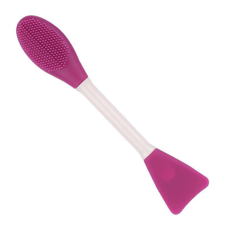 Double-Ended Silicone Face Mask Brush – Soft Applicator & Toning Stick