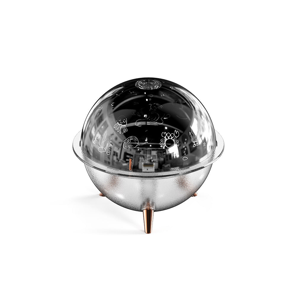Starry Sky Projection Lamp Humidifier – USB Round Galaxy Light for Cozy Home Ambience