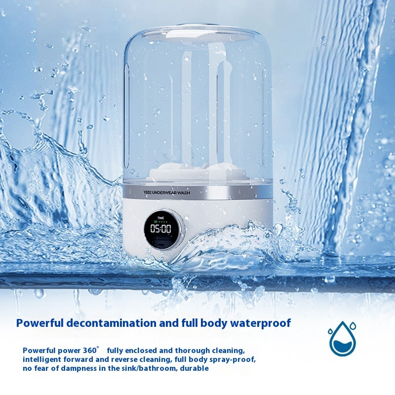 Mini Rechargeable Washing Machine – Portable Travel Laundry Cleaner (USB Powered)