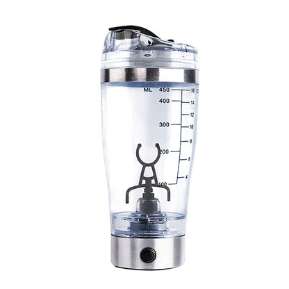 Electric Protein Shaker Bottle – USB Rechargeable Stirrer Cup (450ml)