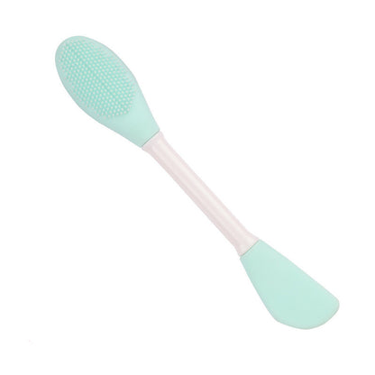 Double-Ended Silicone Face Mask Brush – Soft Applicator & Toning Stick