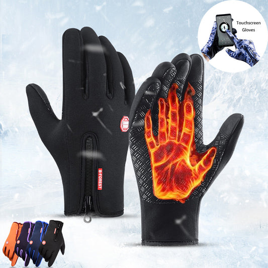 Touch Screen Winter Gloves – Waterproof, Warm & Anti-Slip Riding Gear