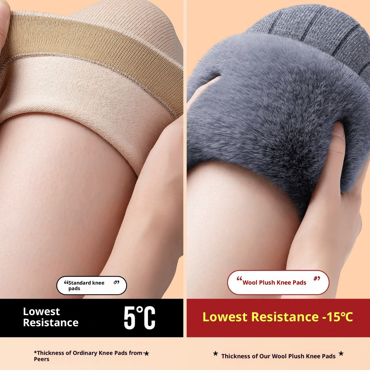 Lace Cashmere Knee Pads – Warm & Stylish Velvet Winter Leg Warmers