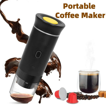 3-in-1 Portable Espresso Machine – Rechargeable & Capsule Compatible