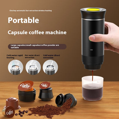 3-in-1 Portable Espresso Machine – Rechargeable & Capsule Compatible