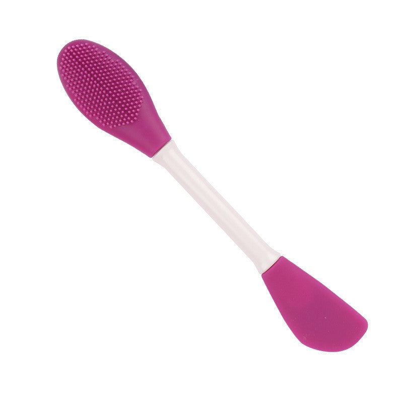 Double-Ended Silicone Face Mask Brush – Soft Applicator & Toning Stick