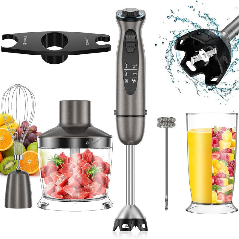 4-in-1 Electric Hand Blender Set – Whisk, Chopper, Mixer & Milk Frother