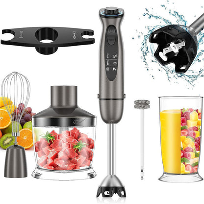 4-in-1 Electric Hand Blender Set – Whisk, Chopper, Mixer & Milk Frother