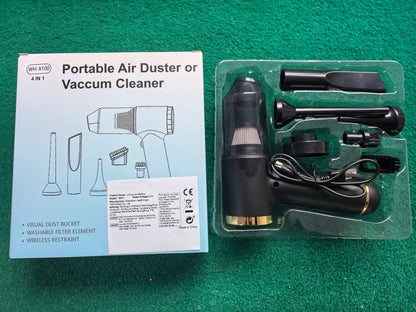 Cordless Vacuum Cleaner for Car, Home & Office – 2-in-1 Air Duster Combo