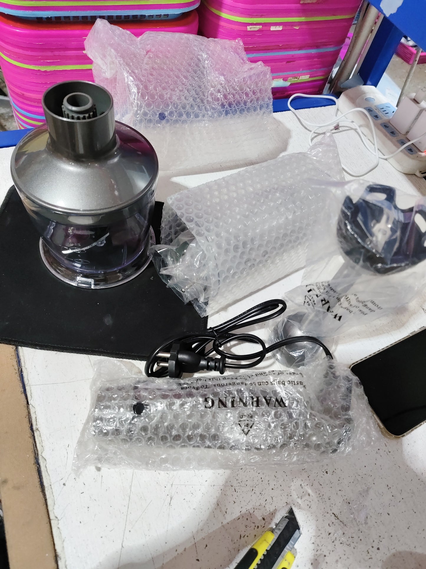 4-in-1 Electric Hand Blender Set – Whisk, Chopper, Mixer & Milk Frother