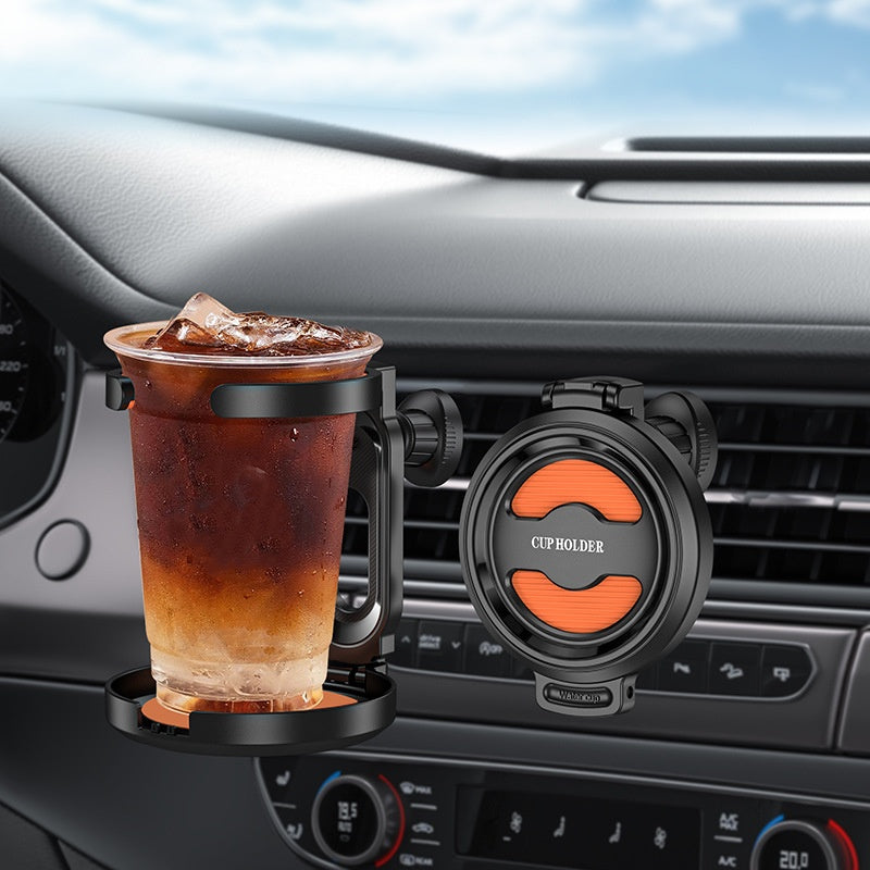 Foldable Car AC Vent Cup Holder – Space-Saving Drink Organizer