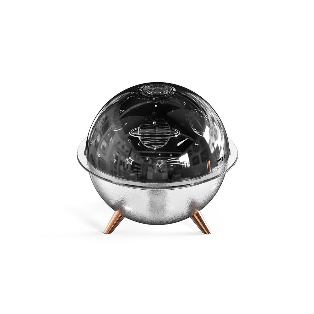 Starry Sky Projection Lamp Humidifier – USB Round Galaxy Light for Cozy Home Ambience