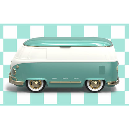 Retro Bus Ultrasonic Cleaning Machine – Stylish Portable Cleaner for Glasses & Jewelry