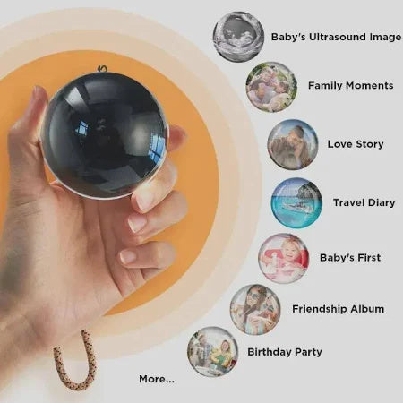 3D Magic Crystal Ball Video Player – Personalized Memory Display & Ambient Lamp