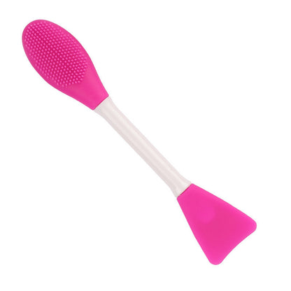Double-Ended Silicone Face Mask Brush – Soft Applicator & Toning Stick