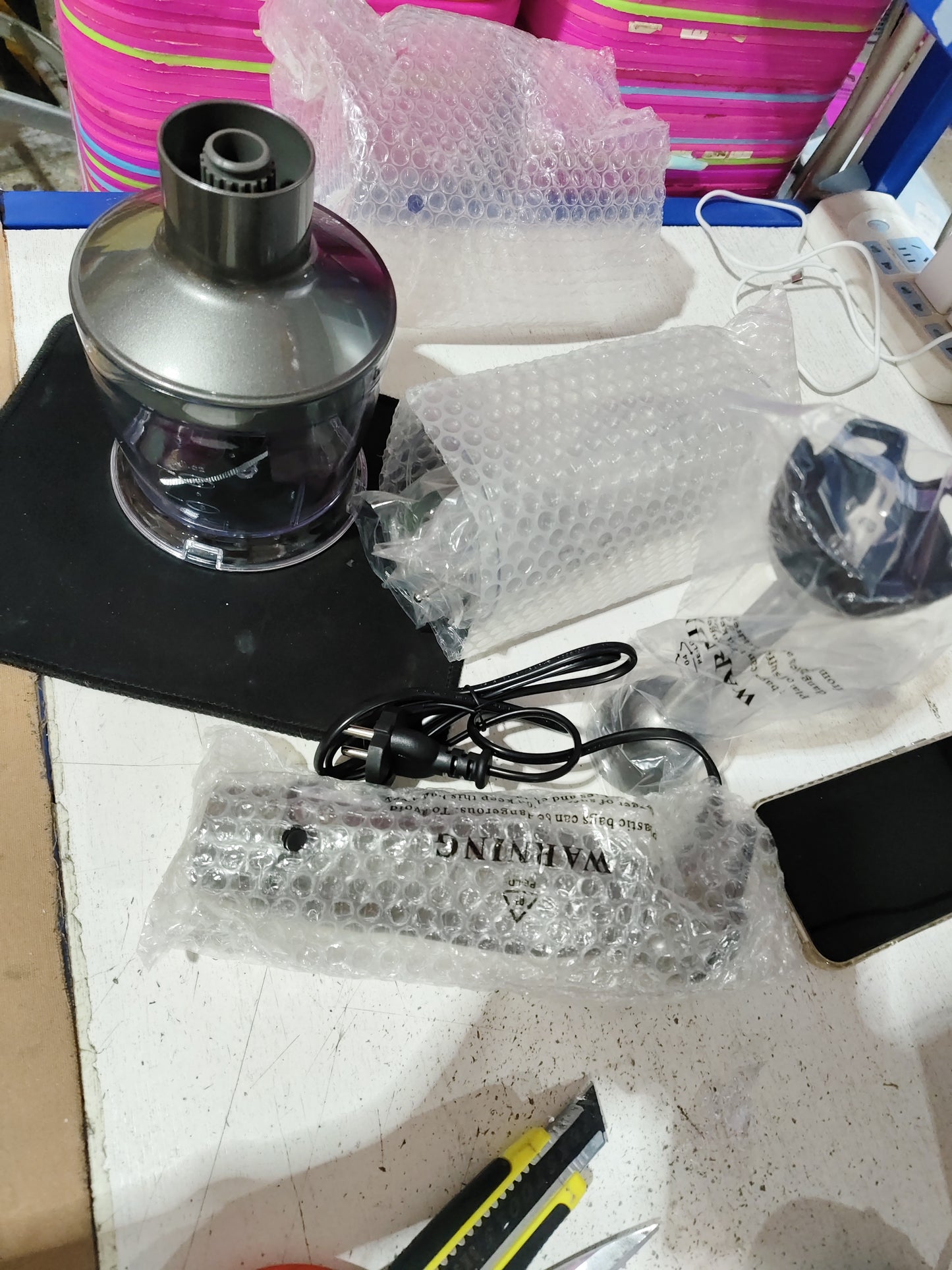 4-in-1 Electric Hand Blender Set – Whisk, Chopper, Mixer & Milk Frother