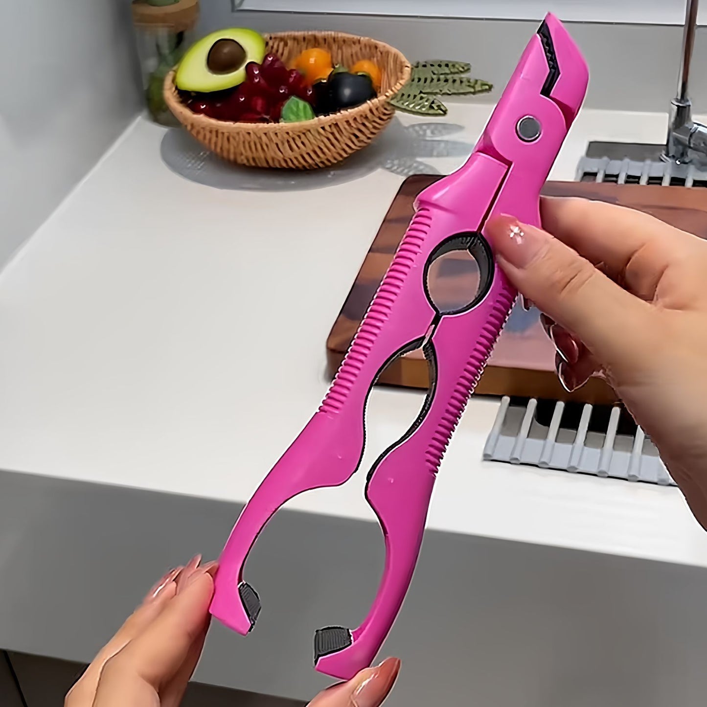 3-in-1 Anti-Scald Dish Clip – Bowl, Plate & Bottle Opener Tool