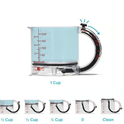 4-in-1 Adjustable Measuring Cup – Multi-Functional Kitchen Measuring Tool