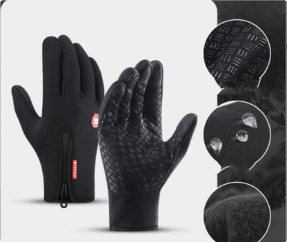 Touch Screen Winter Gloves – Waterproof, Warm & Anti-Slip Riding Gear
