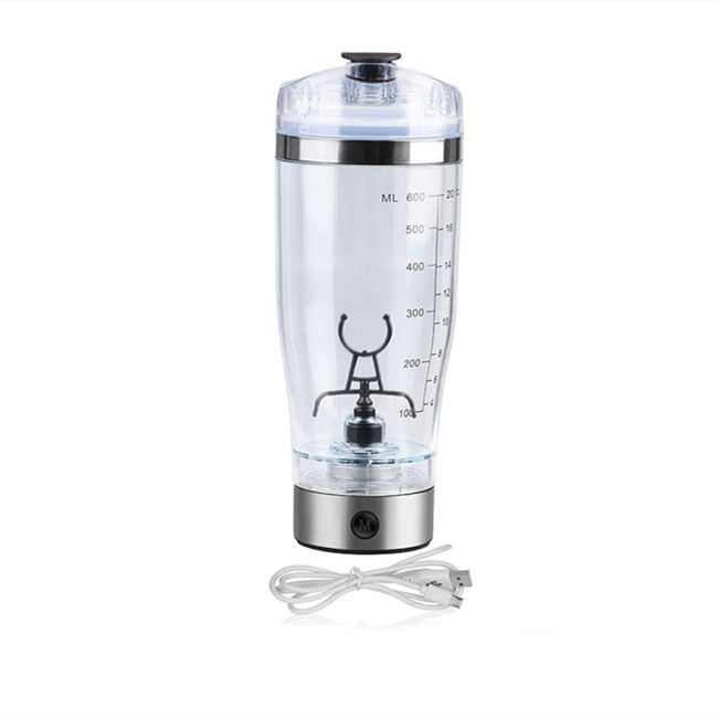 Electric Protein Shaker Bottle – USB Rechargeable Stirrer Cup (450ml)