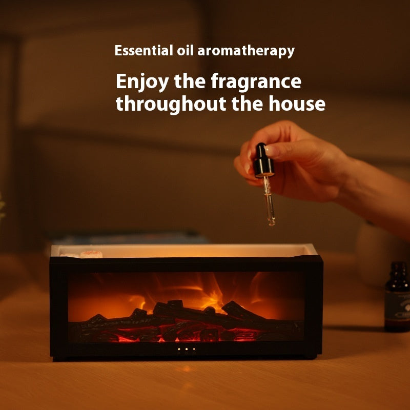 Flame Aromatherapy Machine – 3D Fire Effect Essential Oil Diffuser & Humidifier