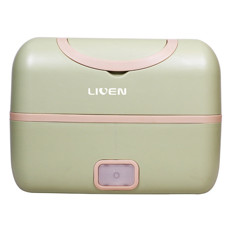 Portable Electric Lunch Box – Heating & Insulation Double-Layer Rice Cooker (200W)