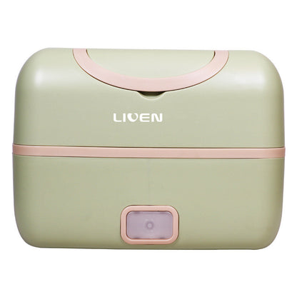 Portable Electric Lunch Box – Heating & Insulation Double-Layer Rice Cooker (200W)